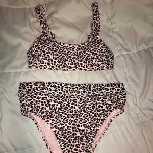Cheetah High Waisted Bikini